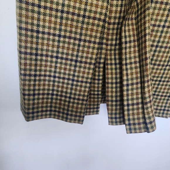 Blarney Woollen Mills Pure Wool Houndstooth Skirt Ireland NWT - Picture 7 of 10